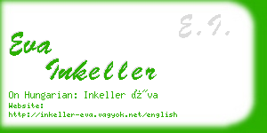 eva inkeller business card